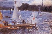 Max Slevogt The Alster at Hamburg oil painting